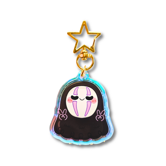 No Face - Studio Ghibli Rainbow Acrylic Keychain