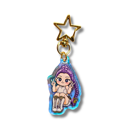 Rumi Huntrix- Kpop Demon Hunter Rainbow Acrylic Keychain