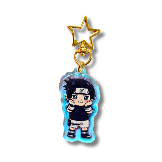 Sasuke - Naruto Anime Rainbow Acrylic Keychain