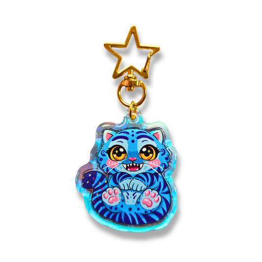 Derpy the Tiger - Kpop Demon Hunter Rainbow Acrylic Keychain