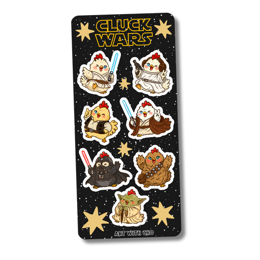 Cluck Wars Sticker Sheet