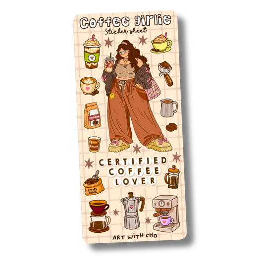 Coffee Girlie Sticker Sheet