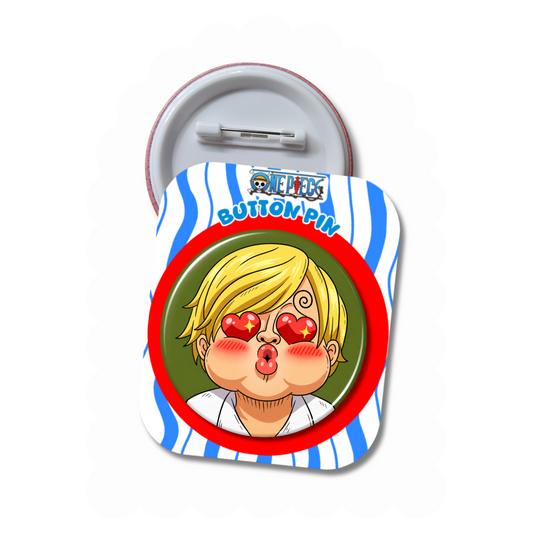 Sanji - OP Pirates Button Pin