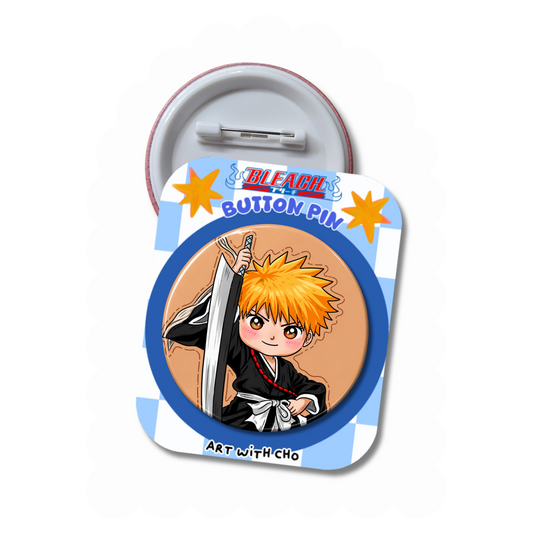 Ichigo - Bleach Button Pin