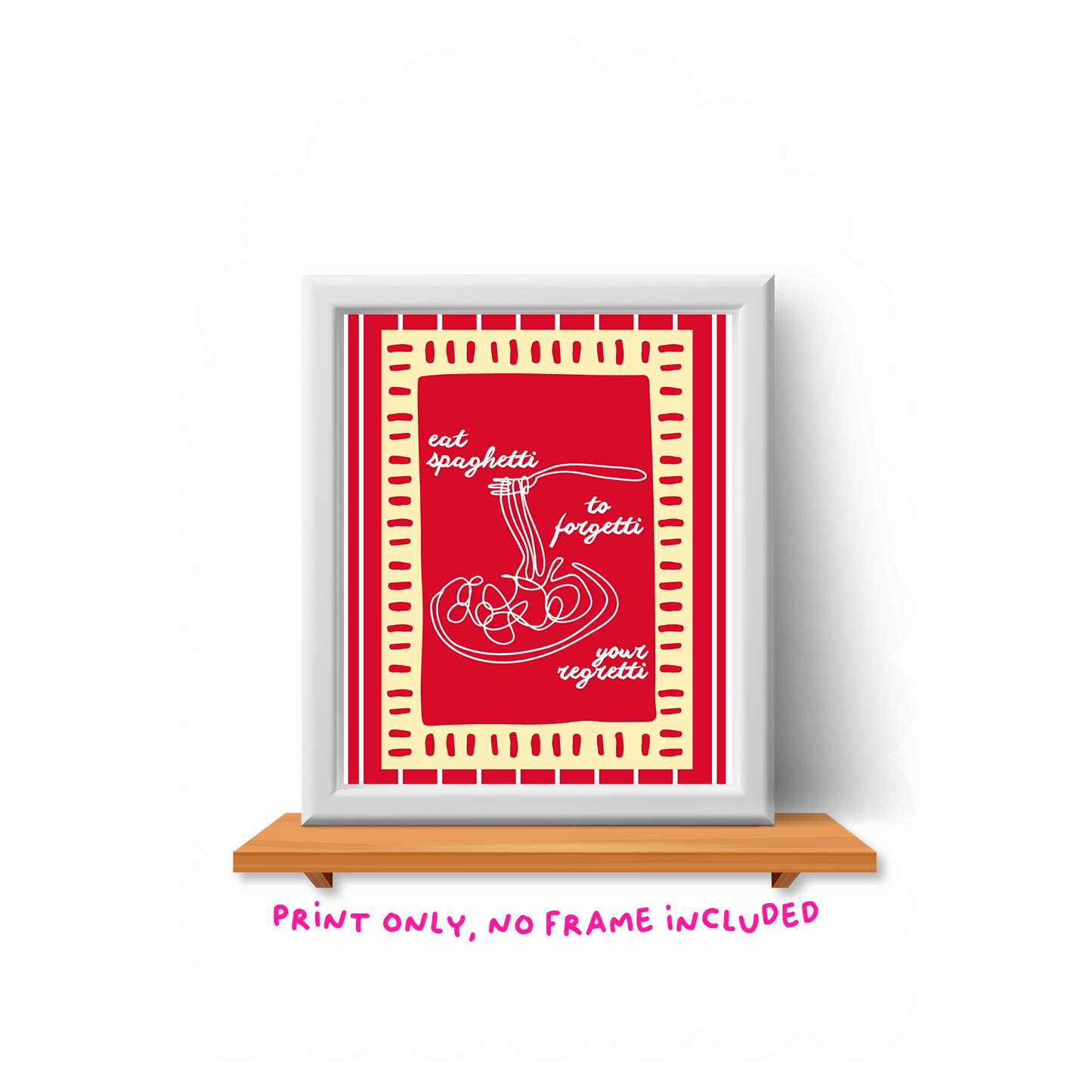 Spaghetti Art Print - 8"x10"