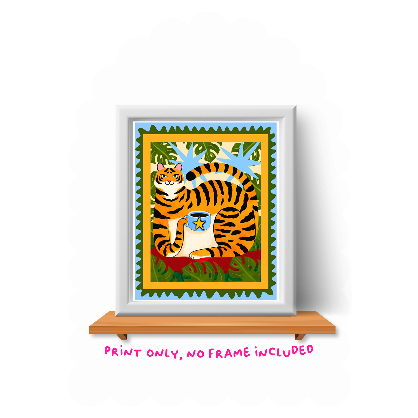 Tiger Art Print - 8"x10"