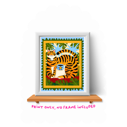 Tiger Art Print - 8"x10"
