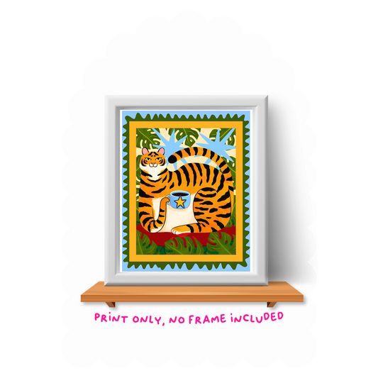 Tiger Art Print - 8"x10"