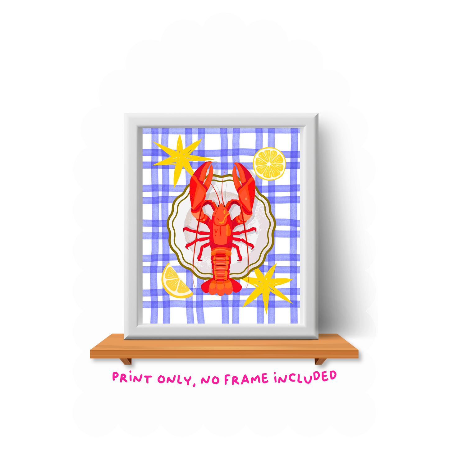Lobster Art Print - 8"x10"