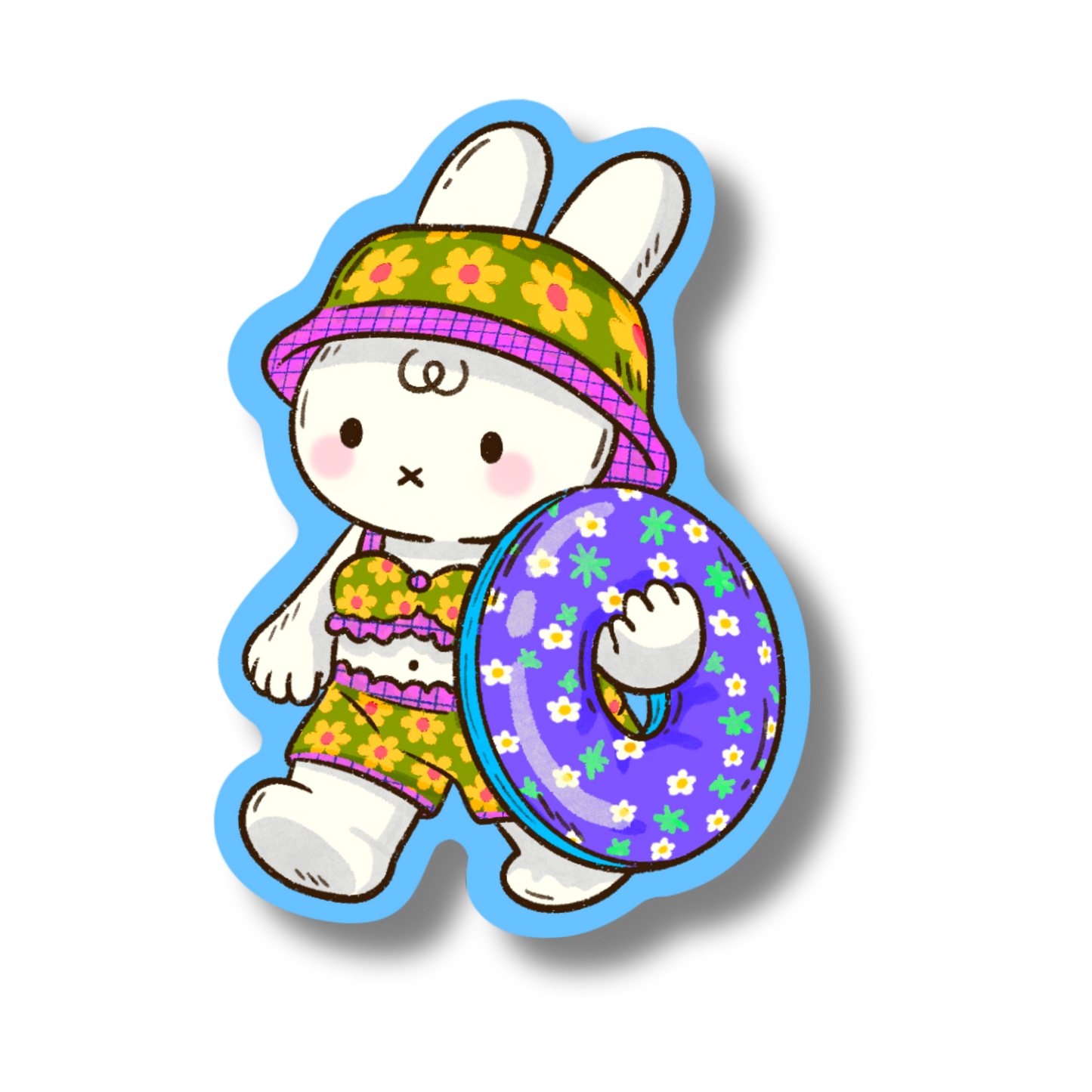 Summer Miffy Vinyl Sticker