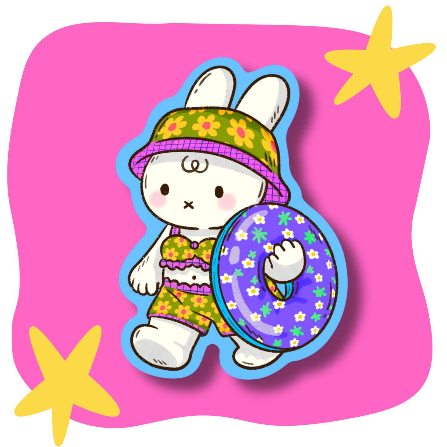 Summer Miffy Vinyl Sticker