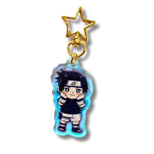 Sasuke - Naruto Anime Rainbow Acrylic Keychain