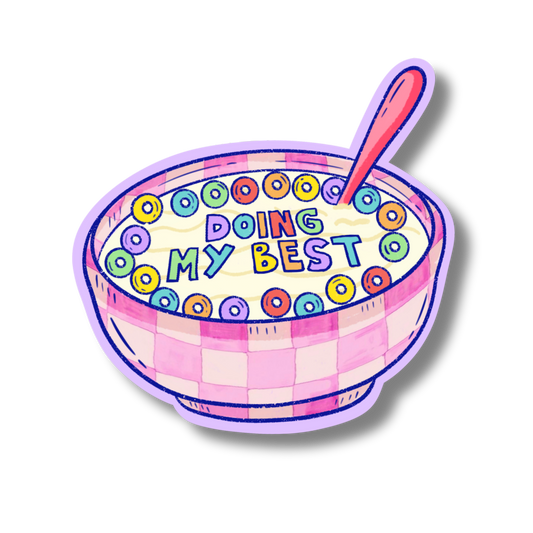 Doing my best Cereal Vinyl Sticker