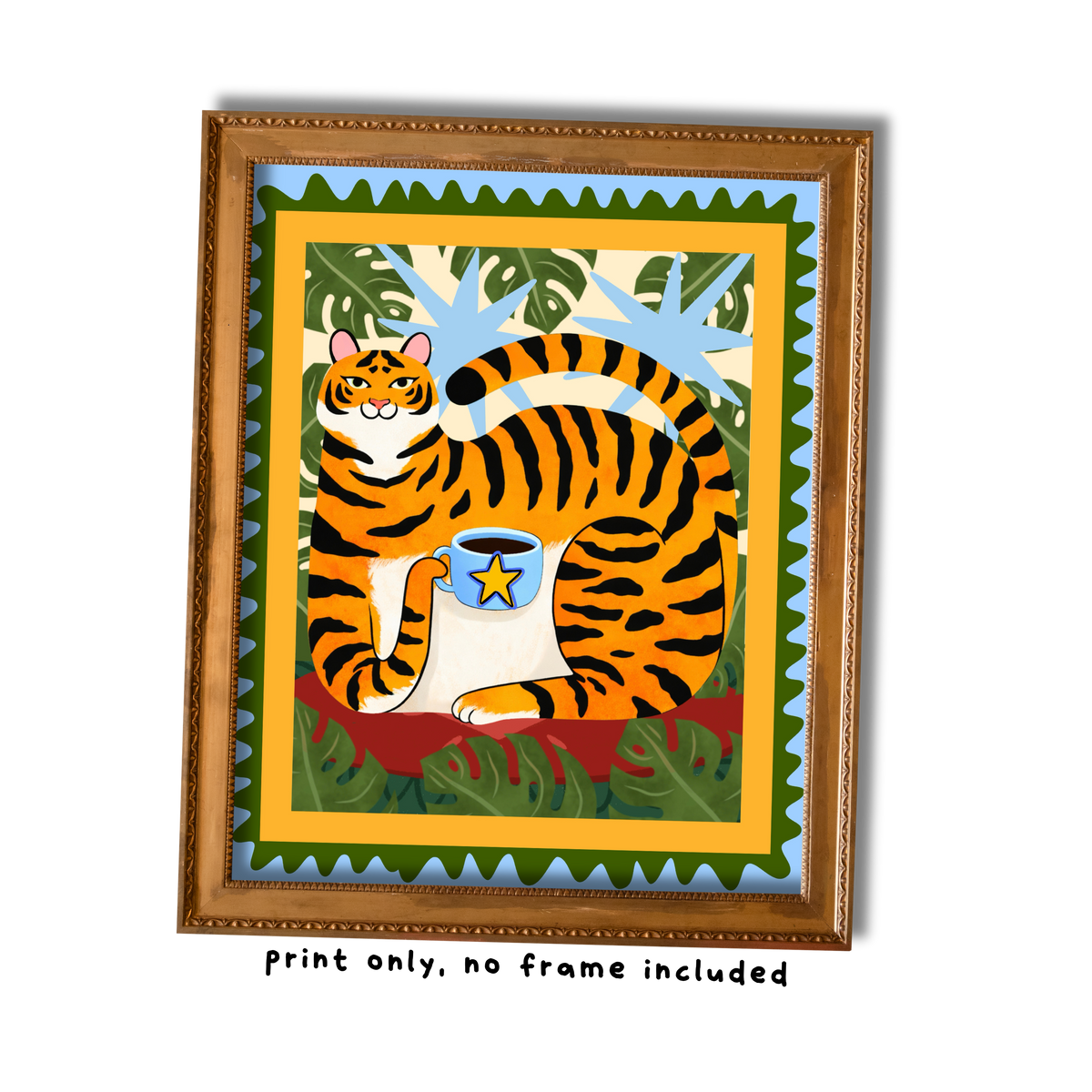 Tiger Art Print - 8"x10"