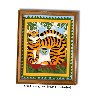 Tiger Art Print - 8"x10"