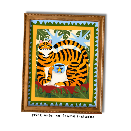 Tiger Art Print - 8"x10"