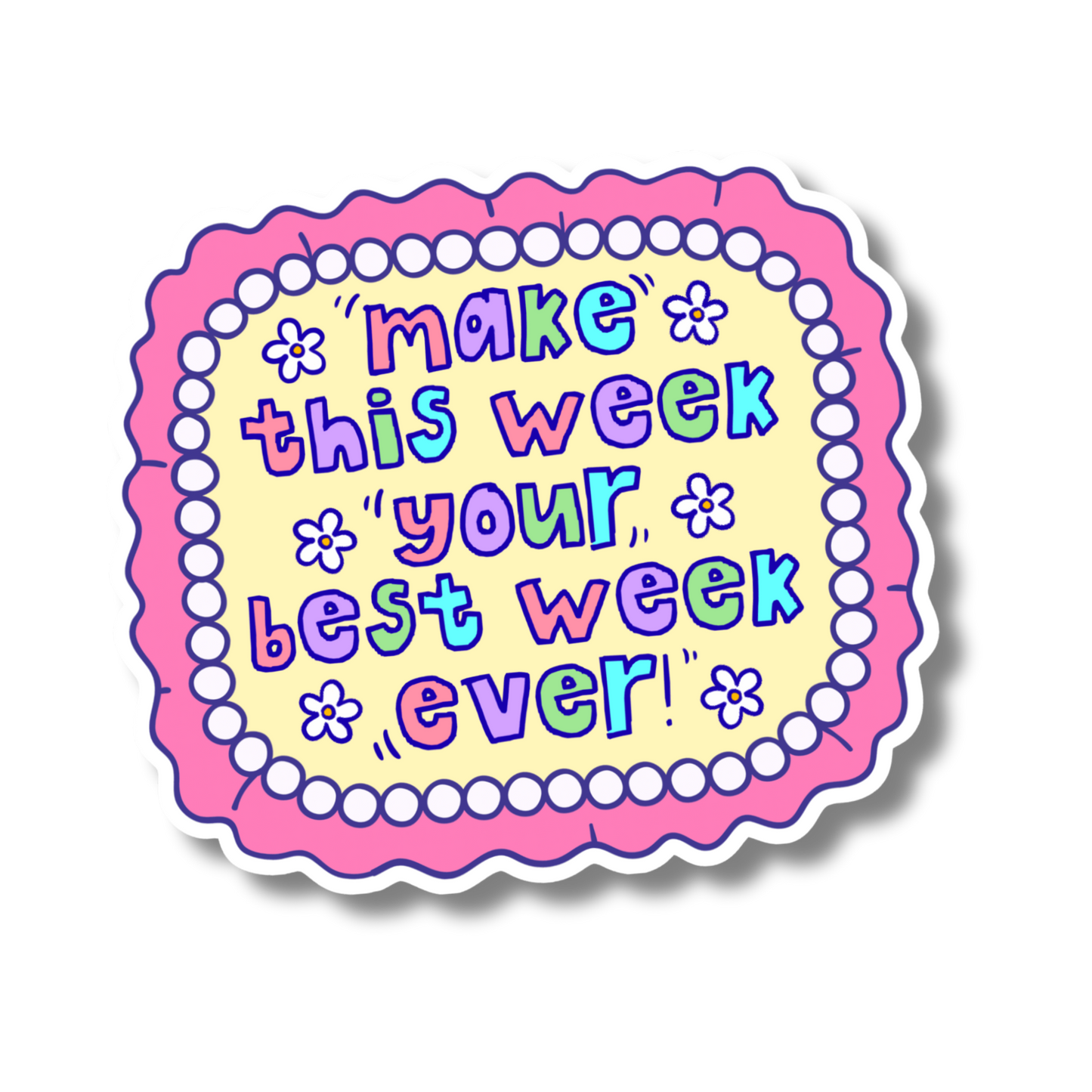 best week Vinyl Sticker
