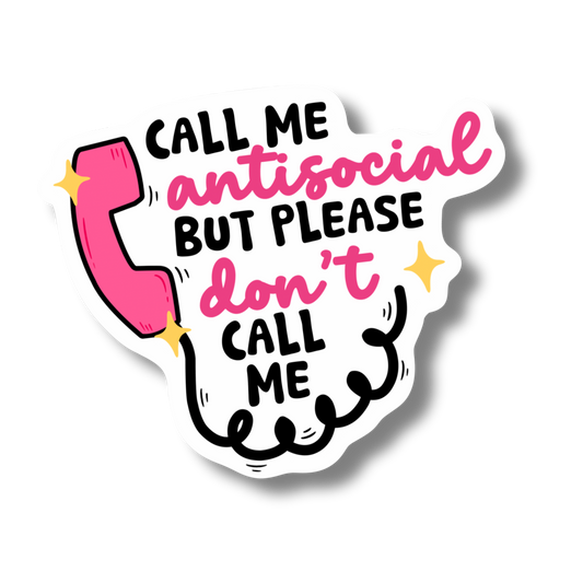 Antisocial Vinyl Sticker