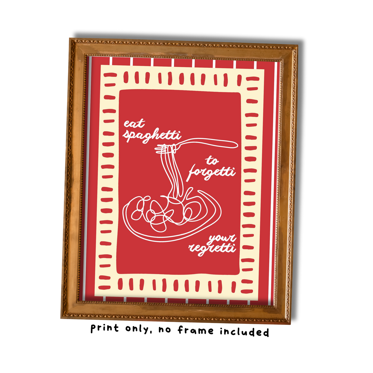 Spaghetti Art Print - 8"x10"