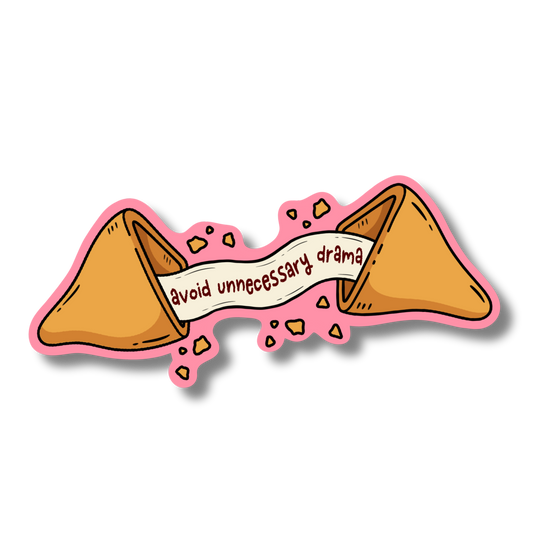 fortune cookie Vinyl Sticker