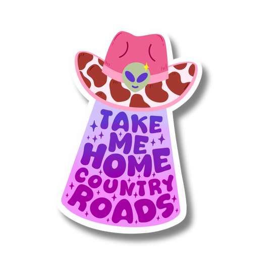 Country Roads Vinyl Sticker