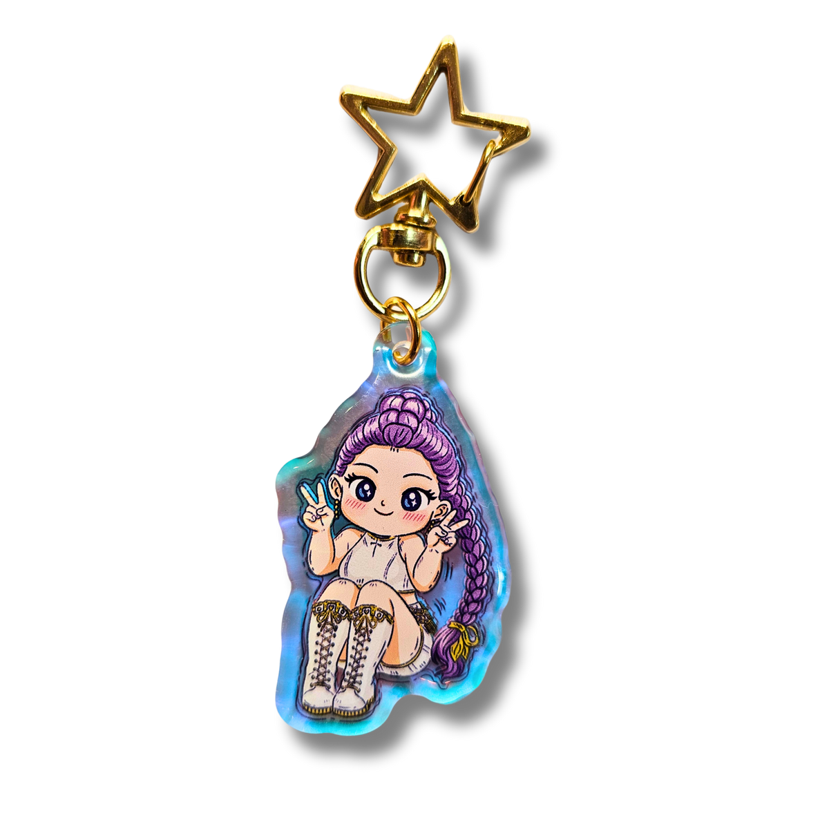 Rumi Huntrix- Kpop Demon Hunter Rainbow Acrylic Keychain