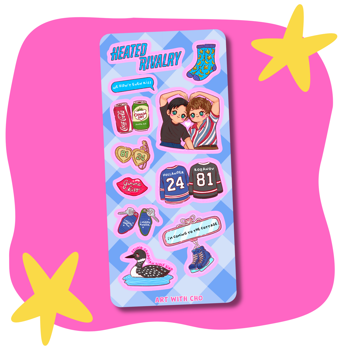 Heated Rivalry Sticker Sheet
