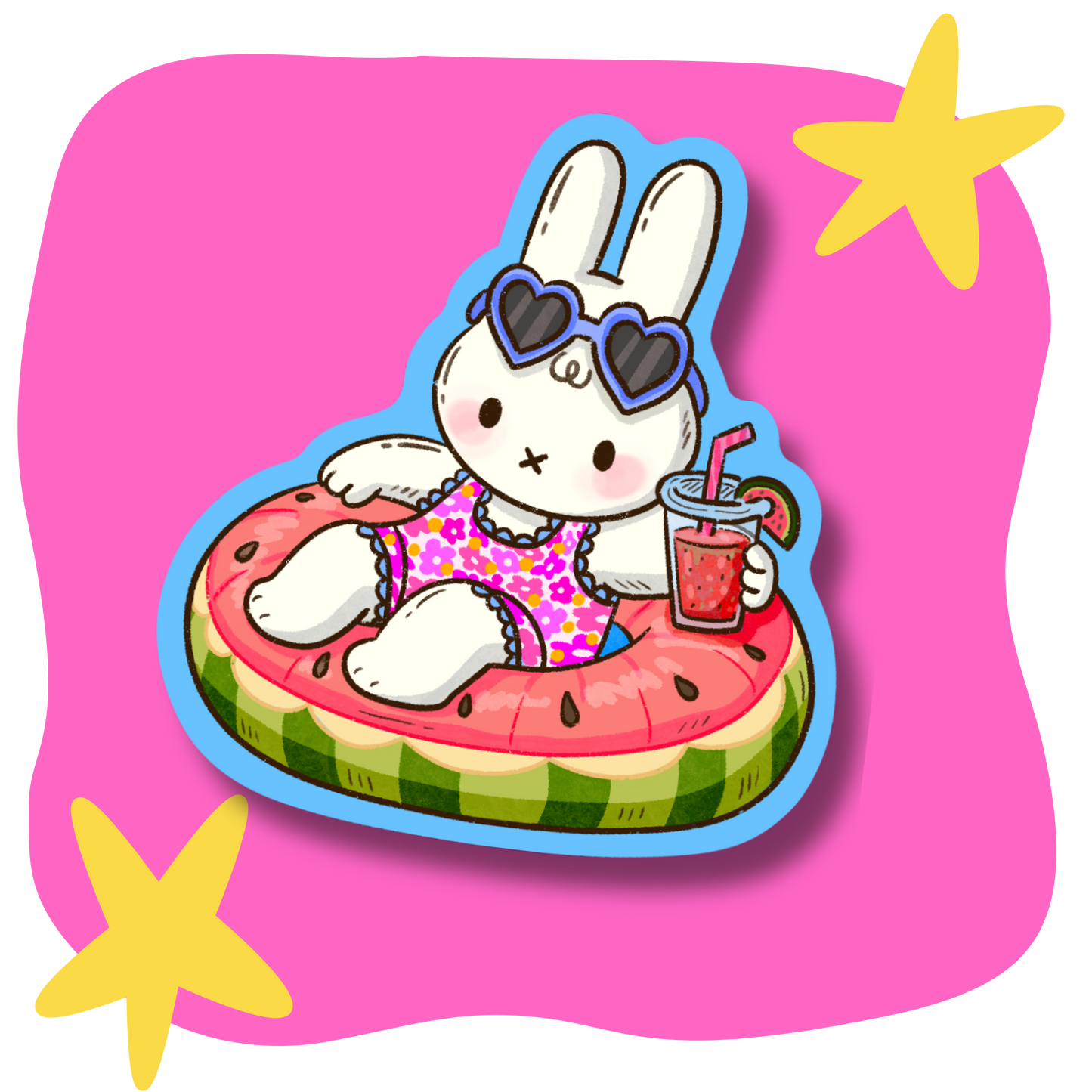 Floatie Miffy Vinyl Sticker