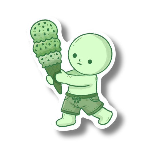 Ice cream Smiski Vinyl Sticker