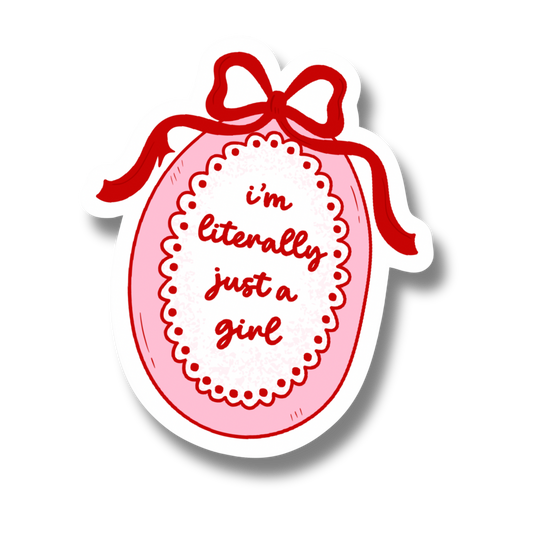 Just a girl Vinyl Sticker