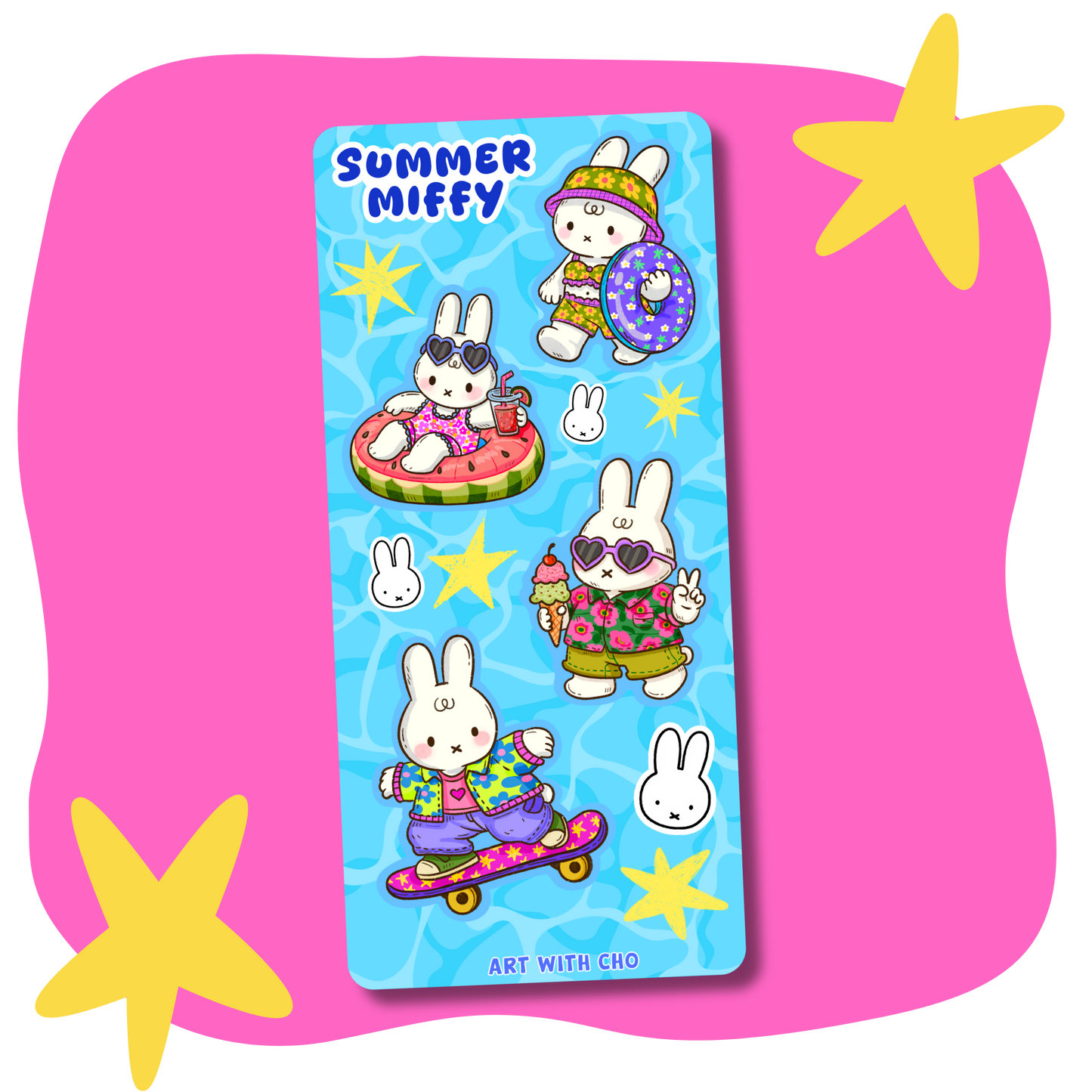 Summer Miffy Sticker Sheet