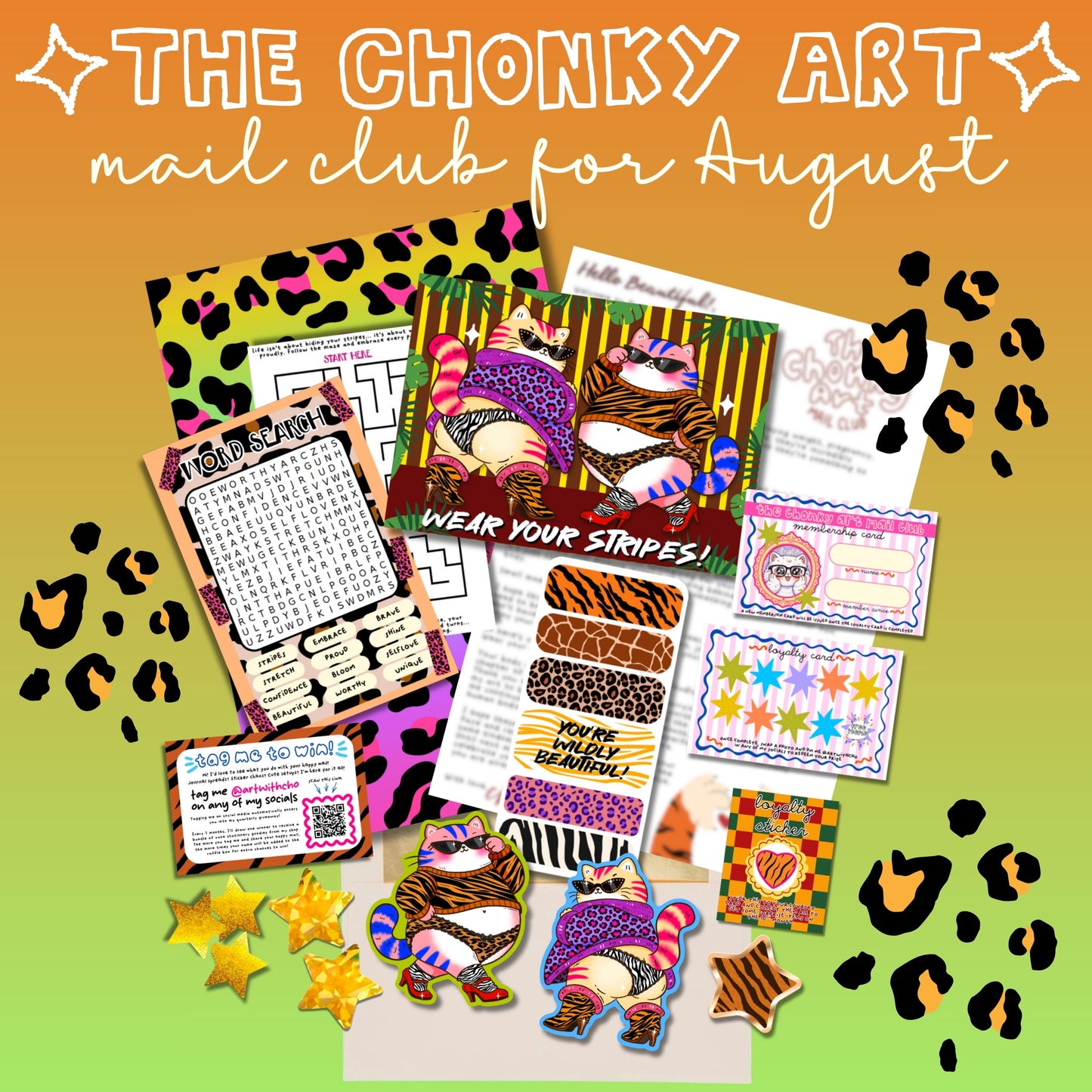 The Chonky Art Mail Club - Monthly Snail Mail