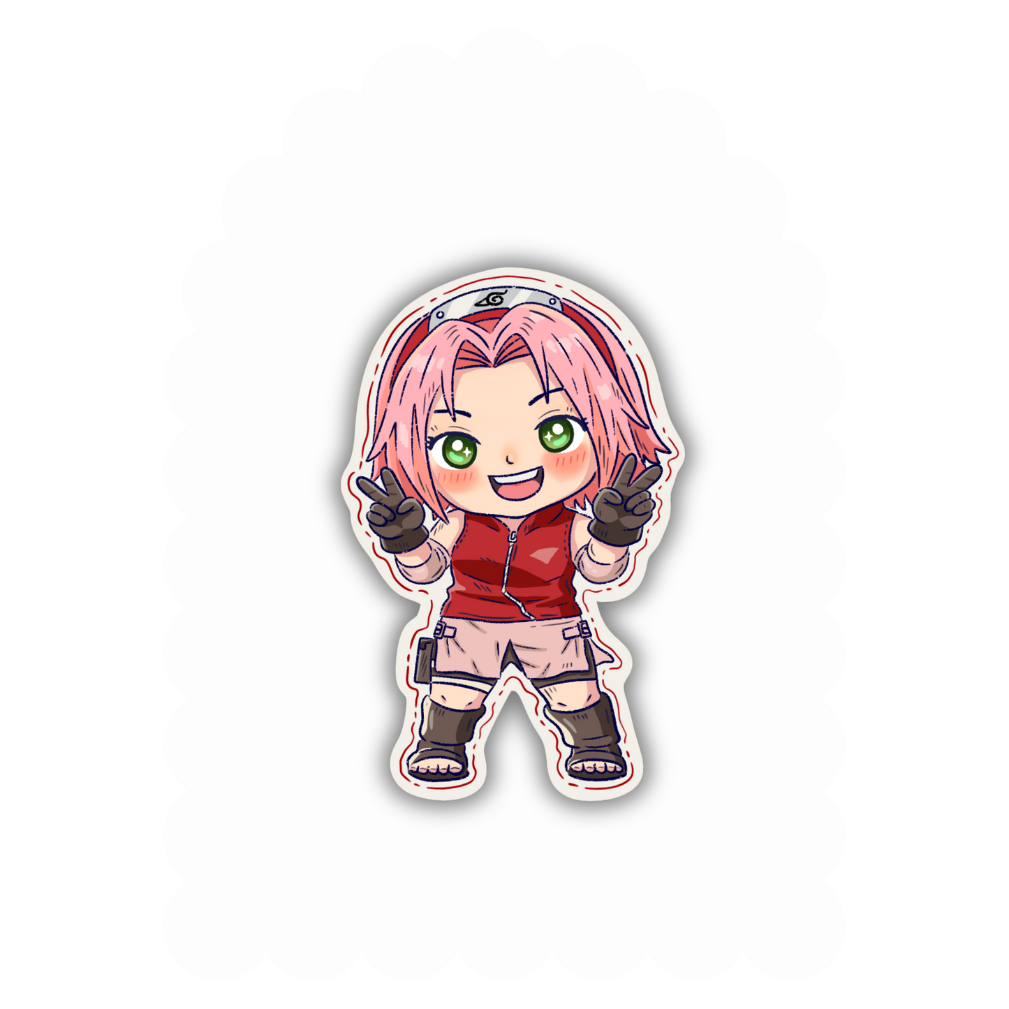 Ninja Anime Sakura Fan-art Vinyl Sticker