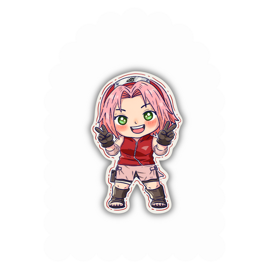 Ninja Anime Sakura Fan-art Vinyl Sticker
