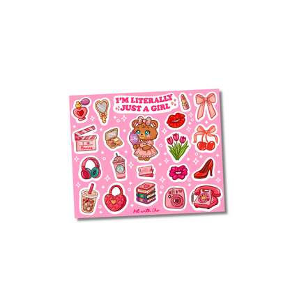 Just a girl - Sticker Sheet