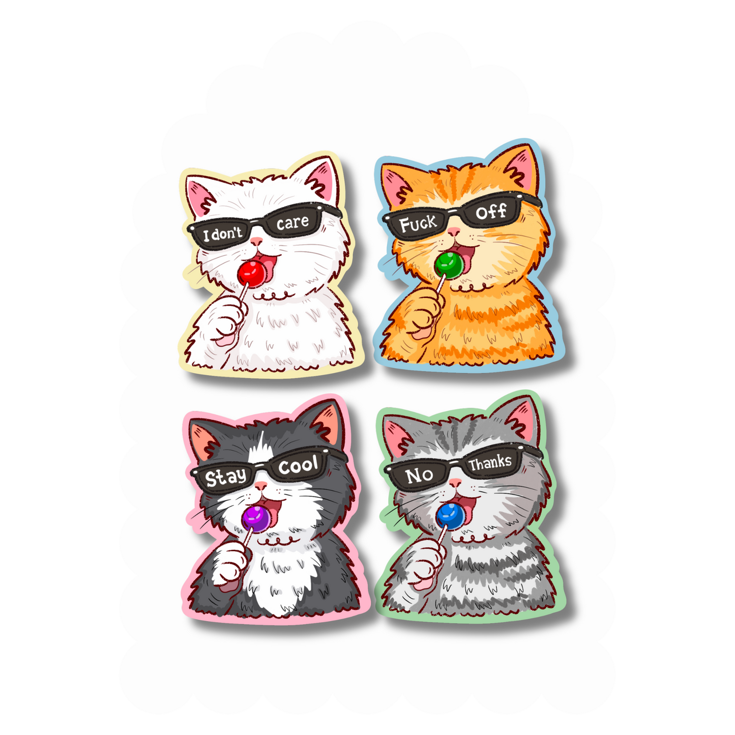 Sassy Cats Vinyl Stickers