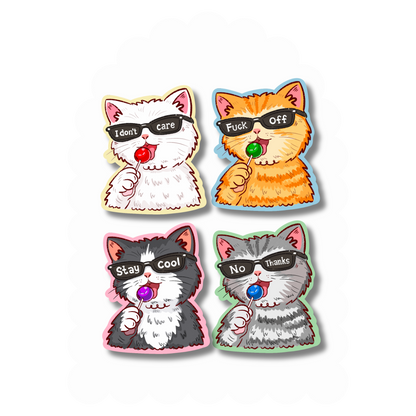 Sassy Cats Vinyl Stickers