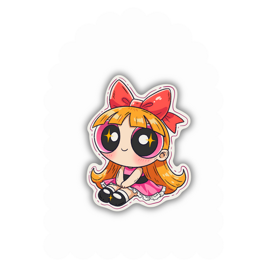 Blossom - Powerpuff girls Vinyl Sticker