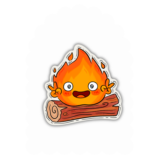 Calcifer - Studio Ghibli Vinyl Sticker