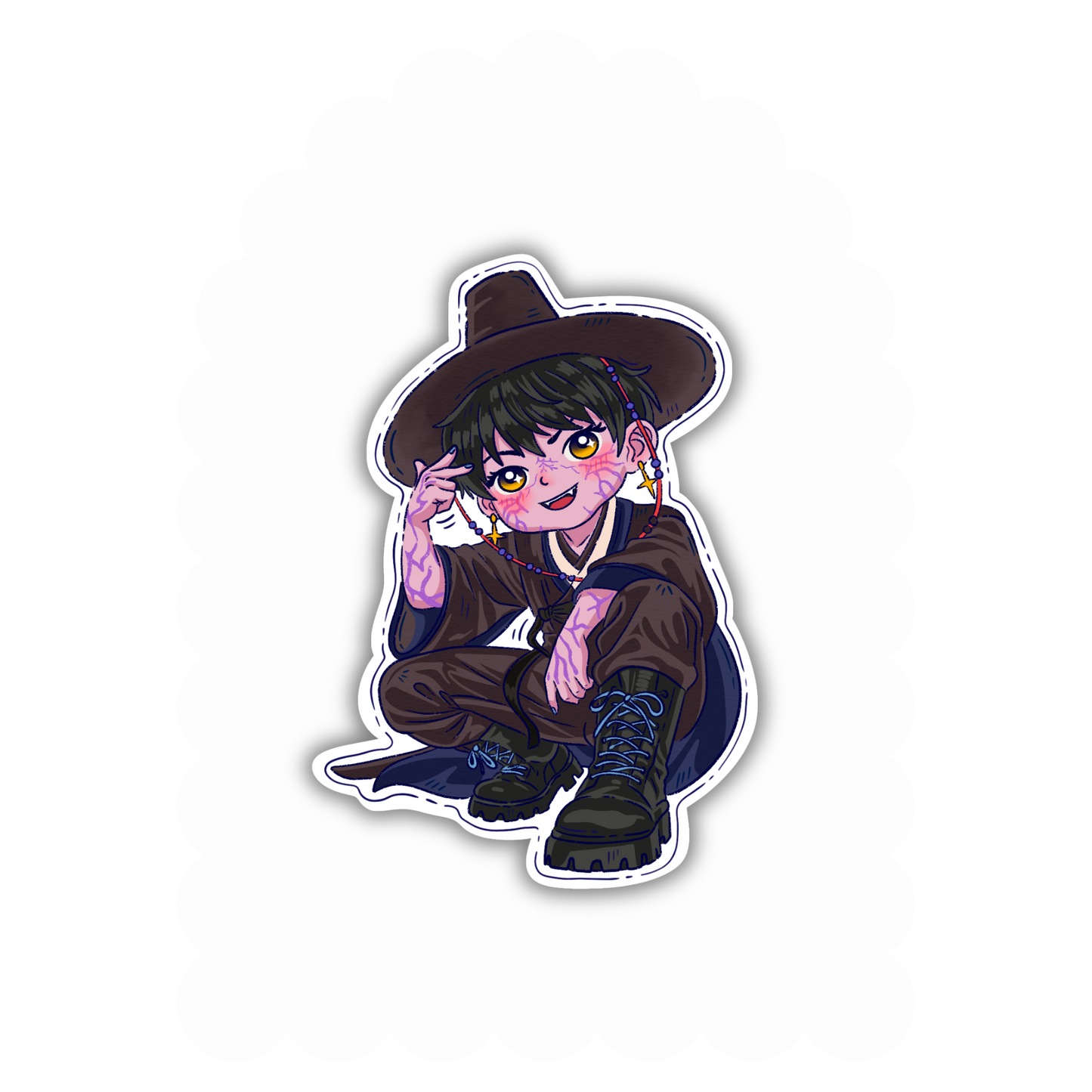 Jinu - Kpop Demon Hunter Vinyl Sticker