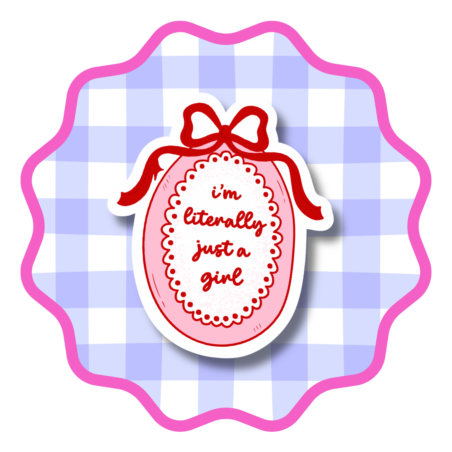 Just a girl Vinyl Sticker