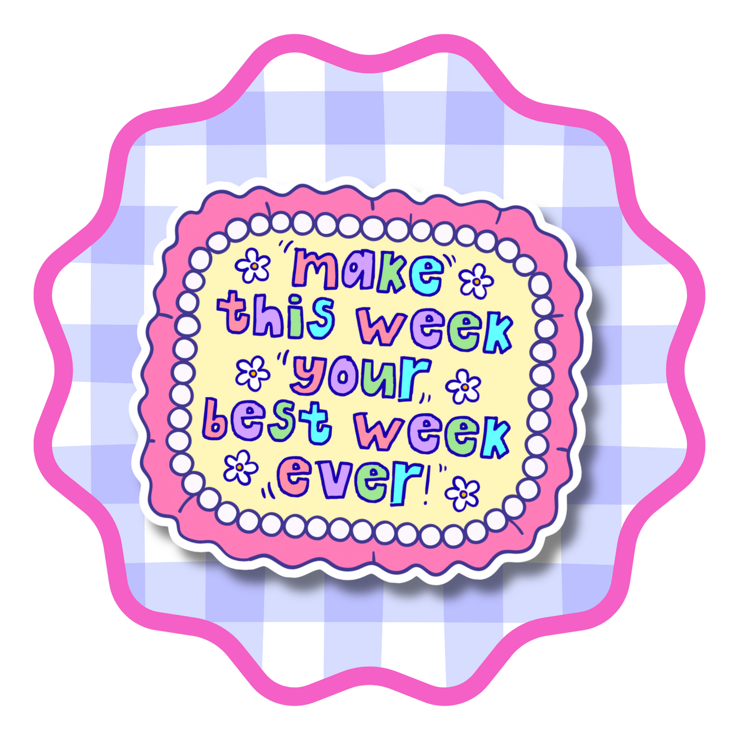 best week Vinyl Sticker