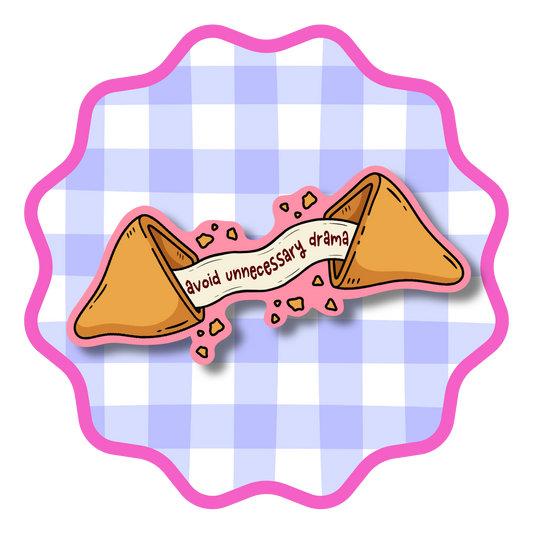 fortune cookie Vinyl Sticker